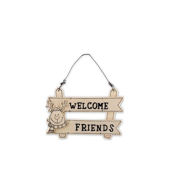 

Заготовка деревянная ПКФ Созвездие Welcome Friends BC-022-3, Бежевый