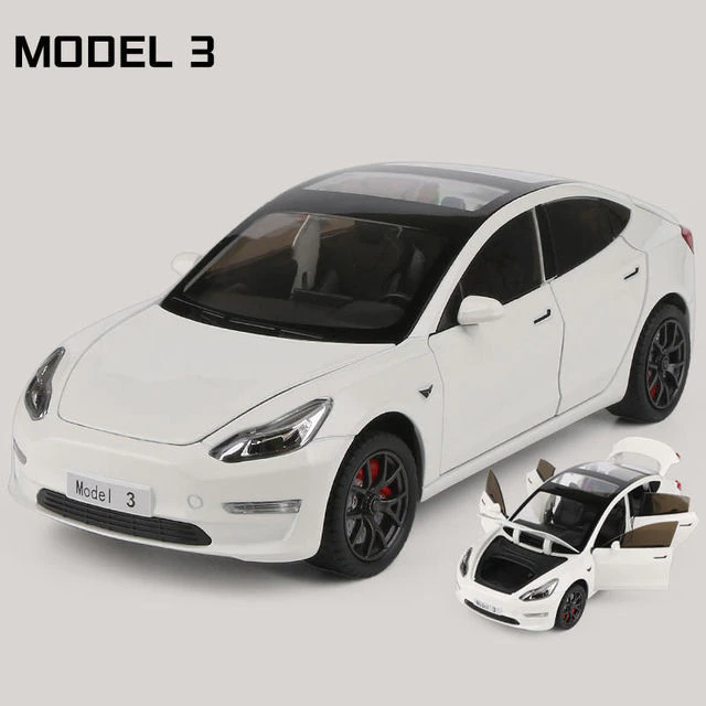 

Машинка металлическая инерционная Карандашофф Tesla Model 3 белая 21 см, Белый, Тесла