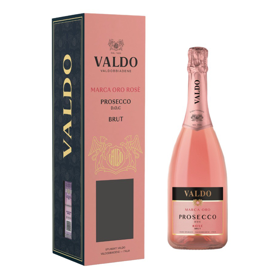 

Вино игристое Valdo Marca Oro Prosecco розовое брют 11% 0,75 л Италия