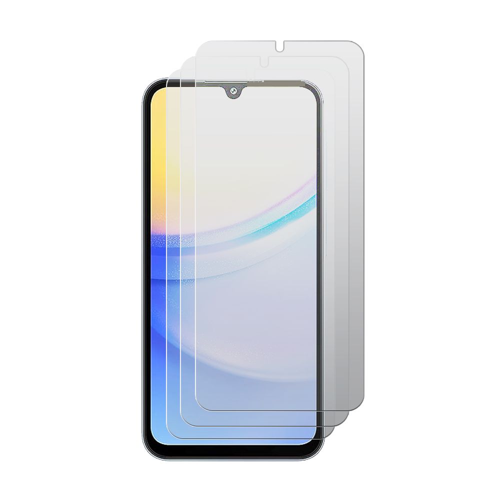 

Комплект из 3-х защитных гибридных стекол МАТОВЫХ Krutoff для Samsung Galaxy A15 5G (A156)