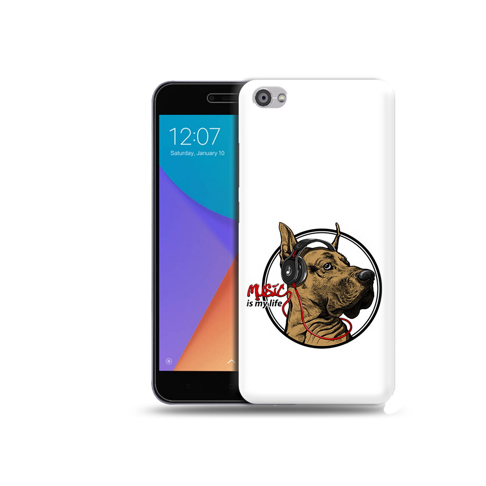 

Чехол MyPads Tocco для Xiaomi Redmi Note 5A музыкальная собака (PT75665.324.490), Прозрачный, Tocco