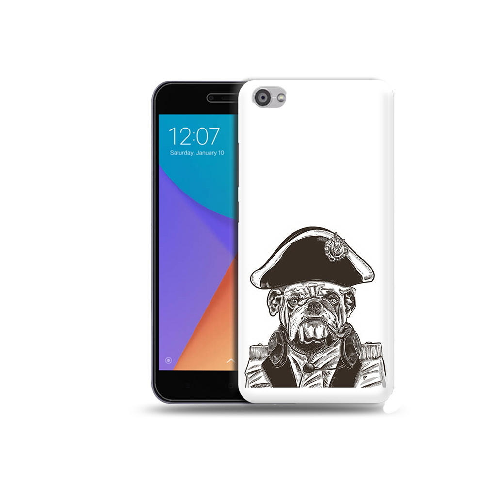 

Чехол MyPads Tocco для Xiaomi Redmi Note 5A мопс генерал (PT75665.324.483), Прозрачный, Tocco
