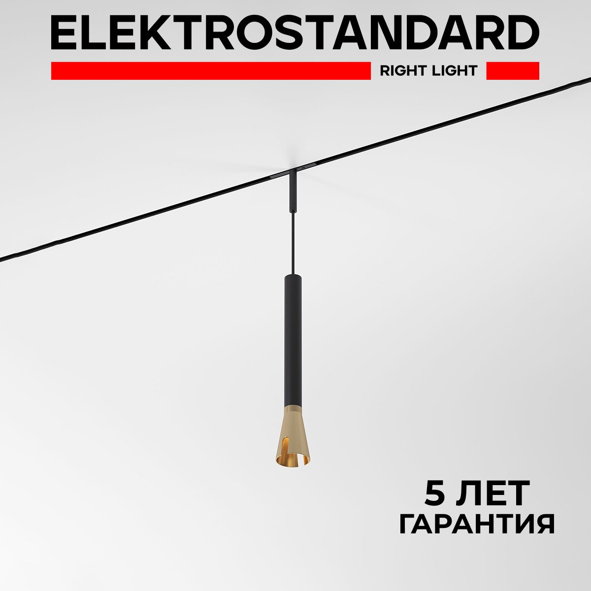 Трековый магнитный светильник Elektrostandard Mini Magnetic 85165/01 3W 3000К черн./латунь