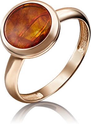 

Кольцо из золота р. , PLATINA jewelry 01-5164-00-271-1110-46, янтарь, 01-5164-00-271-1110-46