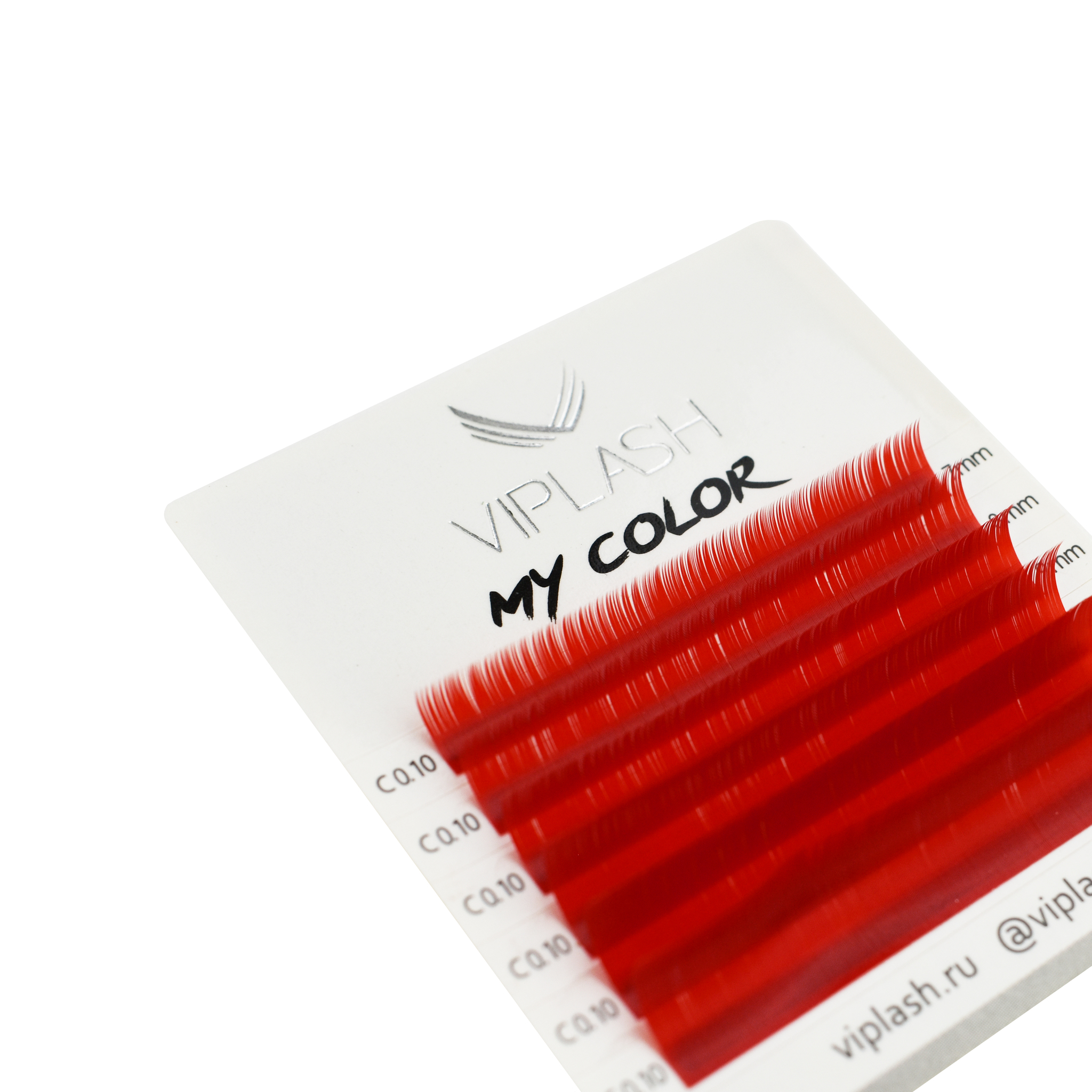 

Ресницы красные My color MINI C 0.10 микс 7-12 мм 6 линий