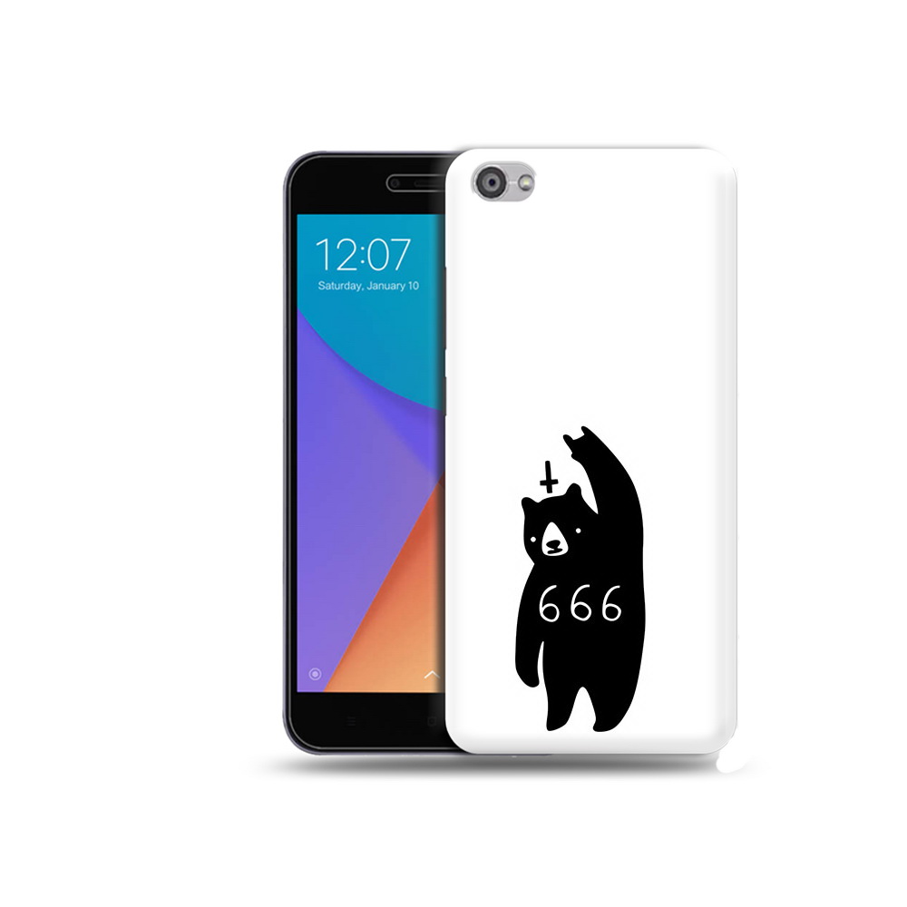 

Чехол MyPads Tocco для Xiaomi Redmi Note 5A медведь 666 (PT75665.324.462), Прозрачный, Tocco