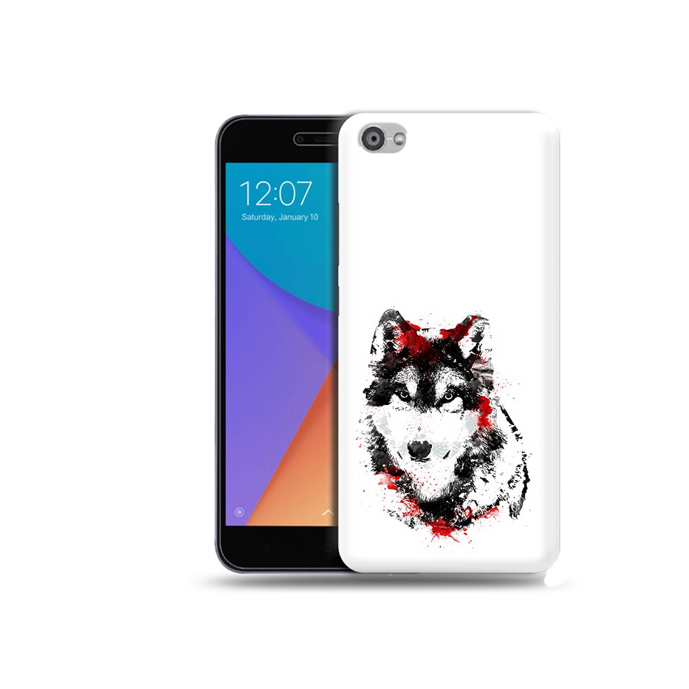 

Чехол MyPads Tocco для Xiaomi Redmi Note 5A кровавый волк (PT75665.324.416), Прозрачный, Tocco