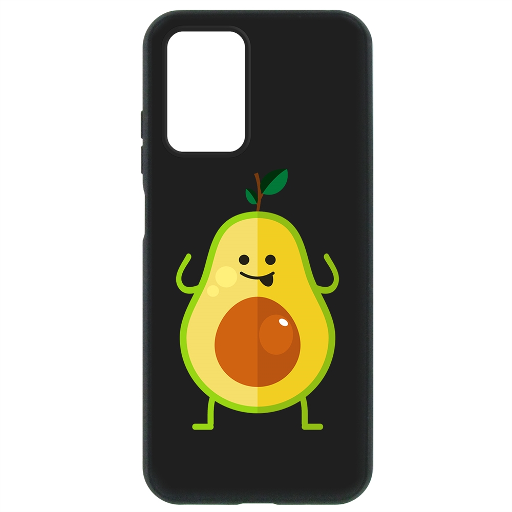 

Чехол-накладка Krutoff Soft Case Авокадо Веселый для Xiaomi Redmi 10 черный