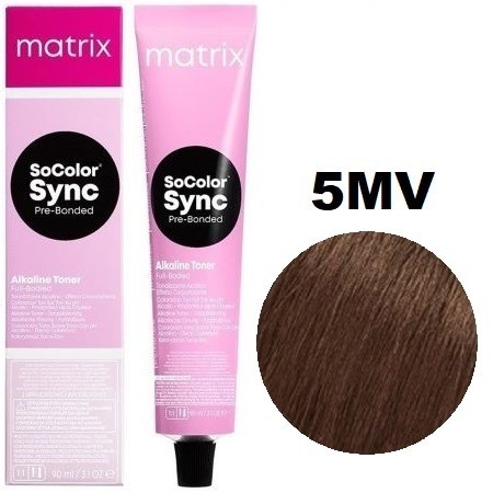 фото Краска matrix socolor sync 5mv светлый шатен мокка перламутровый 90мл