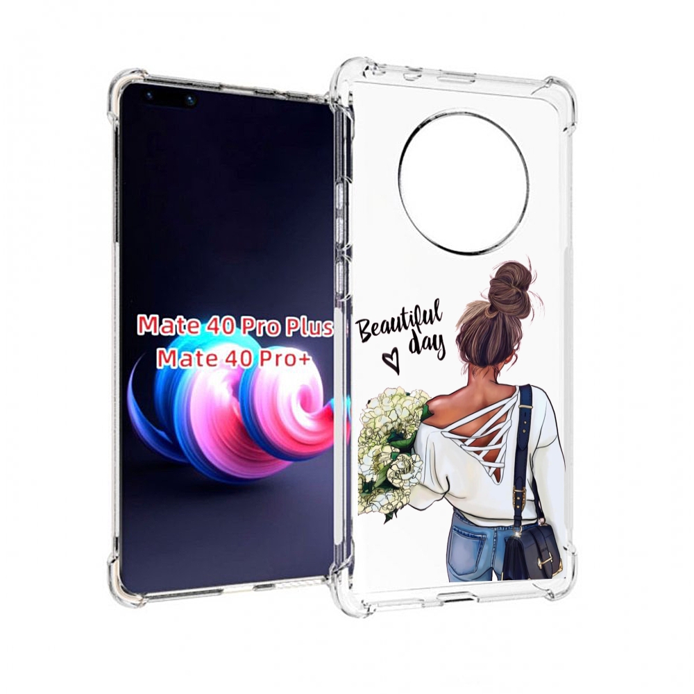 

Чехол MyPads Жираф для Huawei Mate 40 Pro+ Plus, Прозрачный, Tocco
