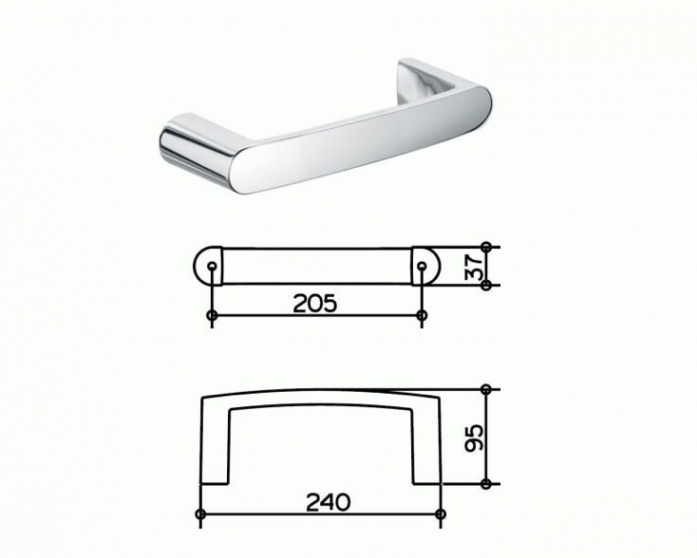 

Полотенцедержатель Keuco Elegance New 11621 010000 хром, Elegance New 11621 010000 хром