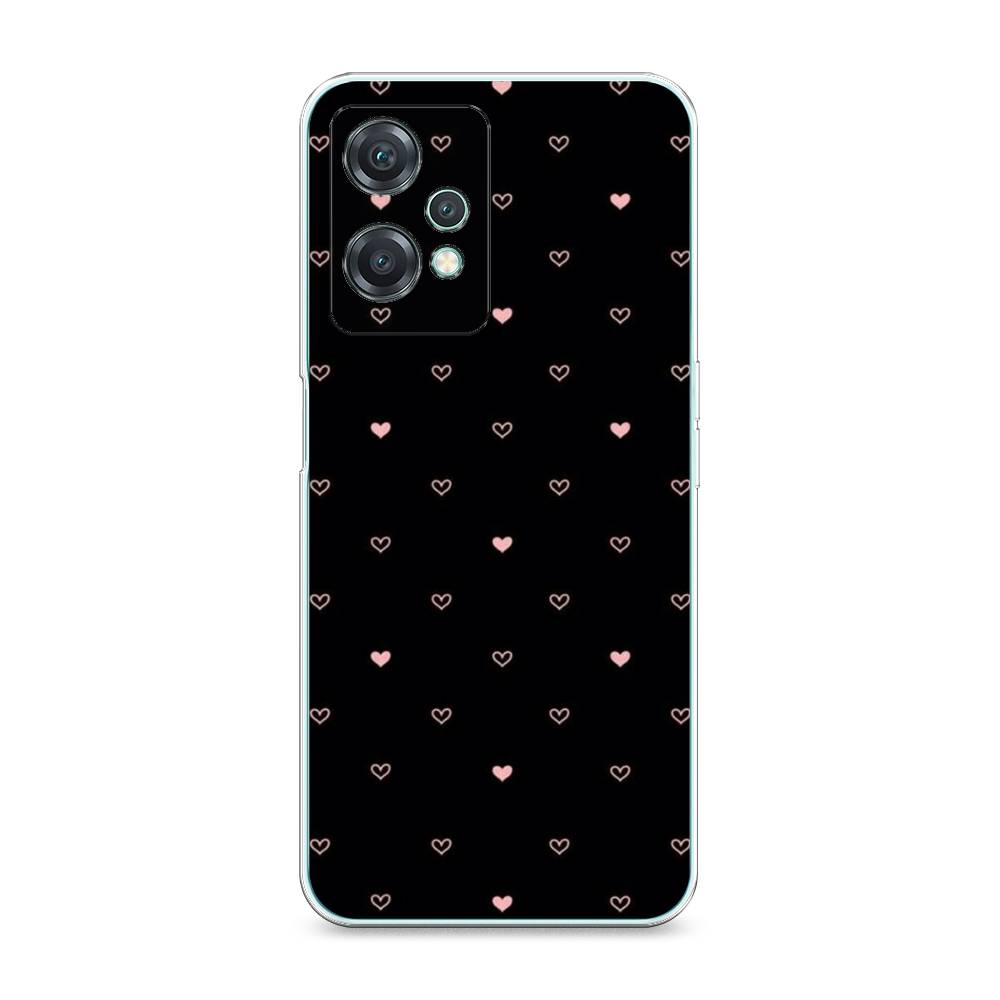 

Чехол Awog на OnePlus Nord CE 2 Lite 5G/ВанПлас Норд CE 2 Lite 5G "Черный фон и сердечки", Разноцветный, 152850-3