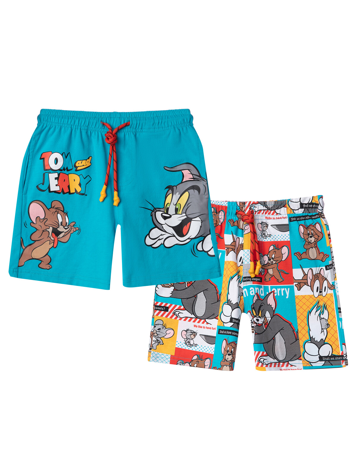 

Шорты детские PlayToday Kids 12332076, голубой, разноцветный, 116, 12332076