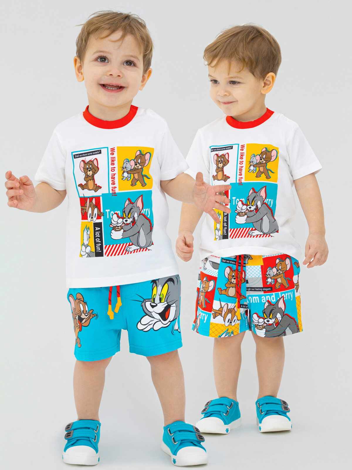 

Шорты детские PlayToday Baby 12333005, голубой, разноцветный, 92, 12333005