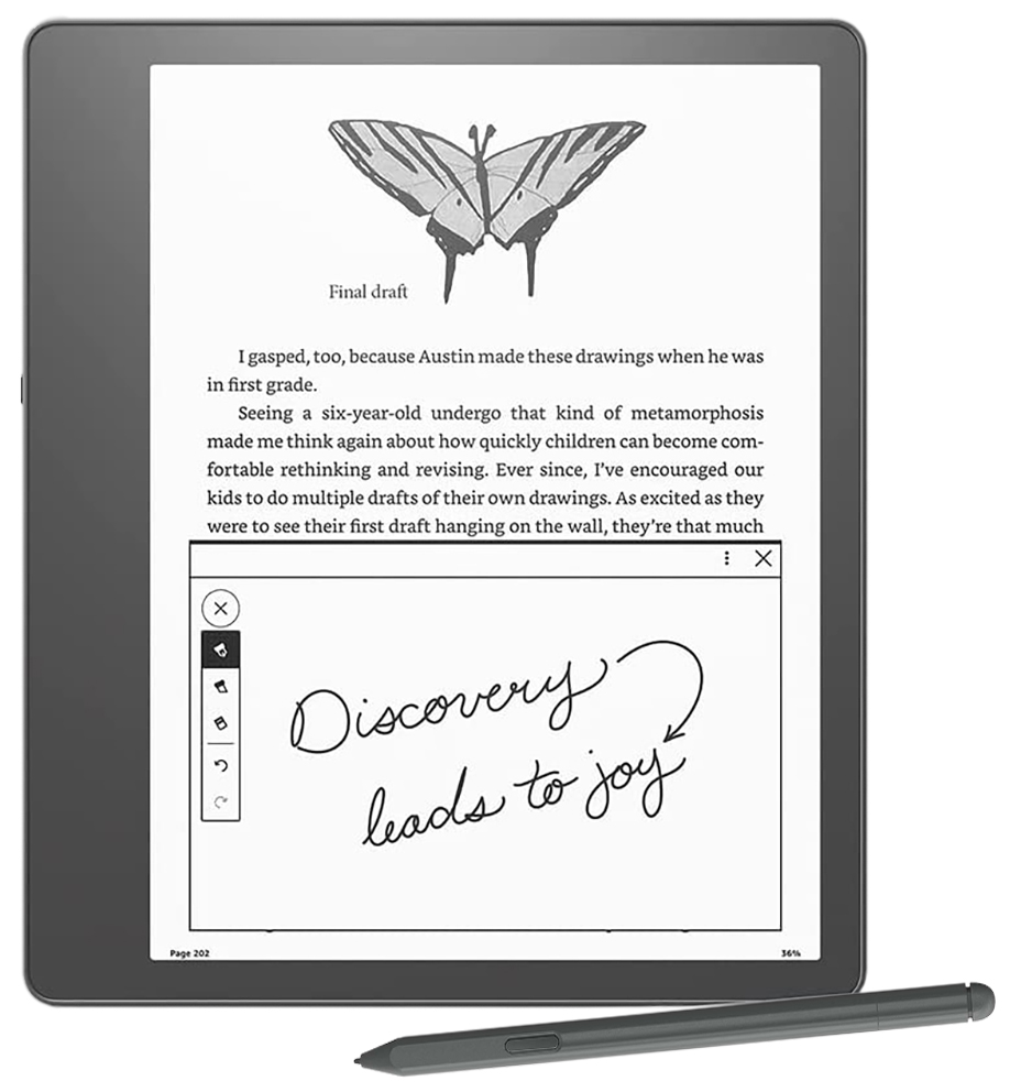 

Электронная книга Amazon Kindle Scribe 16Gb Premium Pen, Серый, Kindle Scribe 16Gb Premium Pen