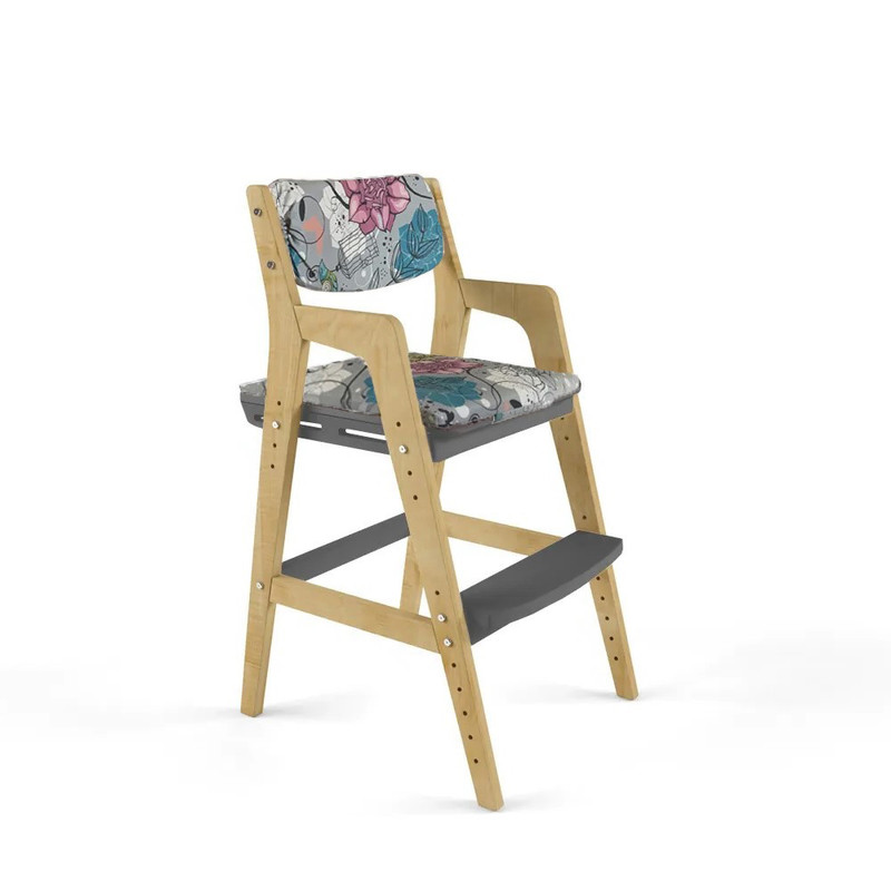Детский растущий стул Вуди с подушкой цвет Комбо-Серый/Мечта PVD0132 стул 515х405х780 мм серая рогожка на хроме сиденье квадратное модуль эмин