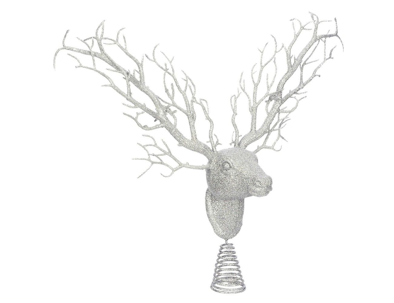 фото Верхушка на ель edelman сказочный олень 170280 18 см серебристый