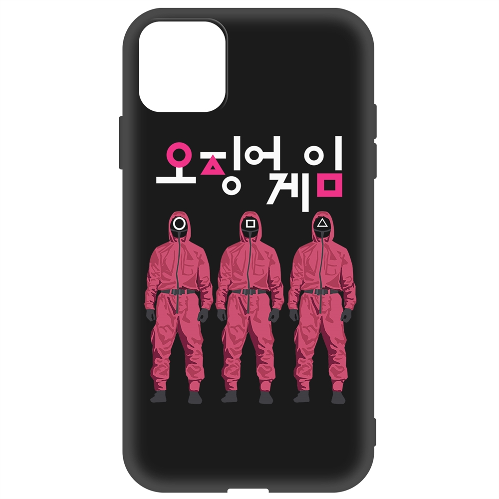 

Чехол-накладка Krutoff Soft Case Игра в кальмара-Персонал для iPhone 11 черный