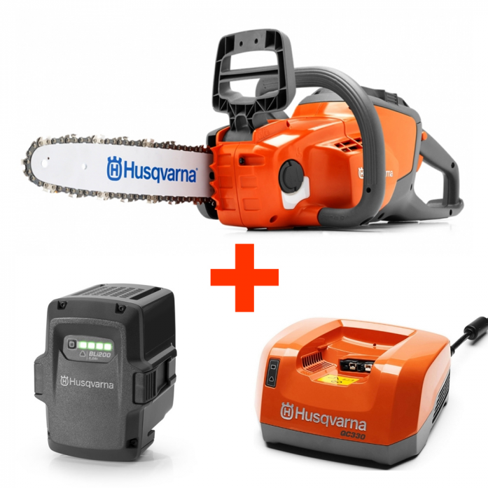 

Аккумуляторная цепная пила Husqvarna 120i 9670982-01 Аккумулятор+Зарядное устройство, 120i 9670982-01 + Аккумулятор BLi200 9670919-01 + Зарядное устройство QC 330 9670914