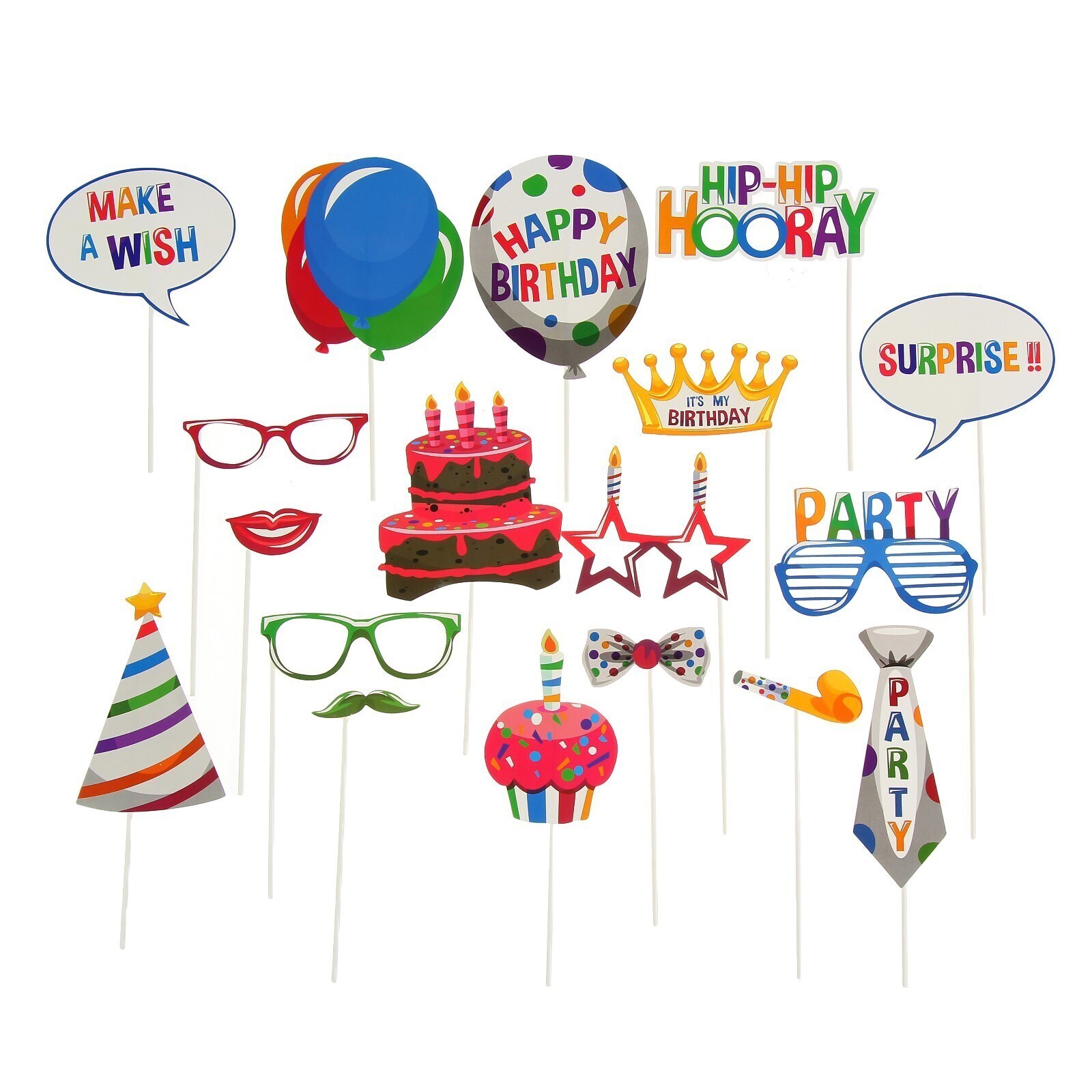 

Фотобутафория HAPPY BIRTHDAY, 18 предметов CCS003934903