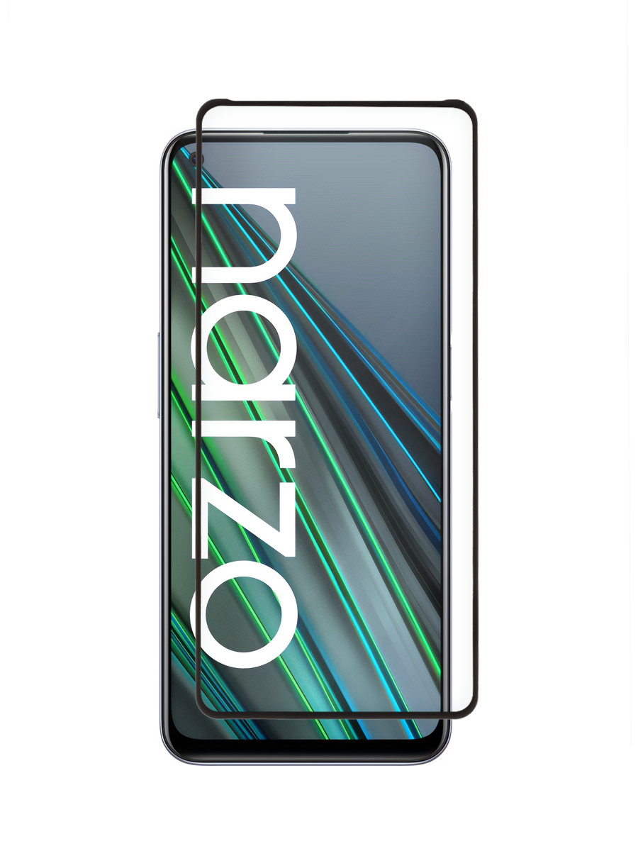 

Защитное стекло для Realme Narzo 30 черный, MOTG-5D-RLM-NRZ30
