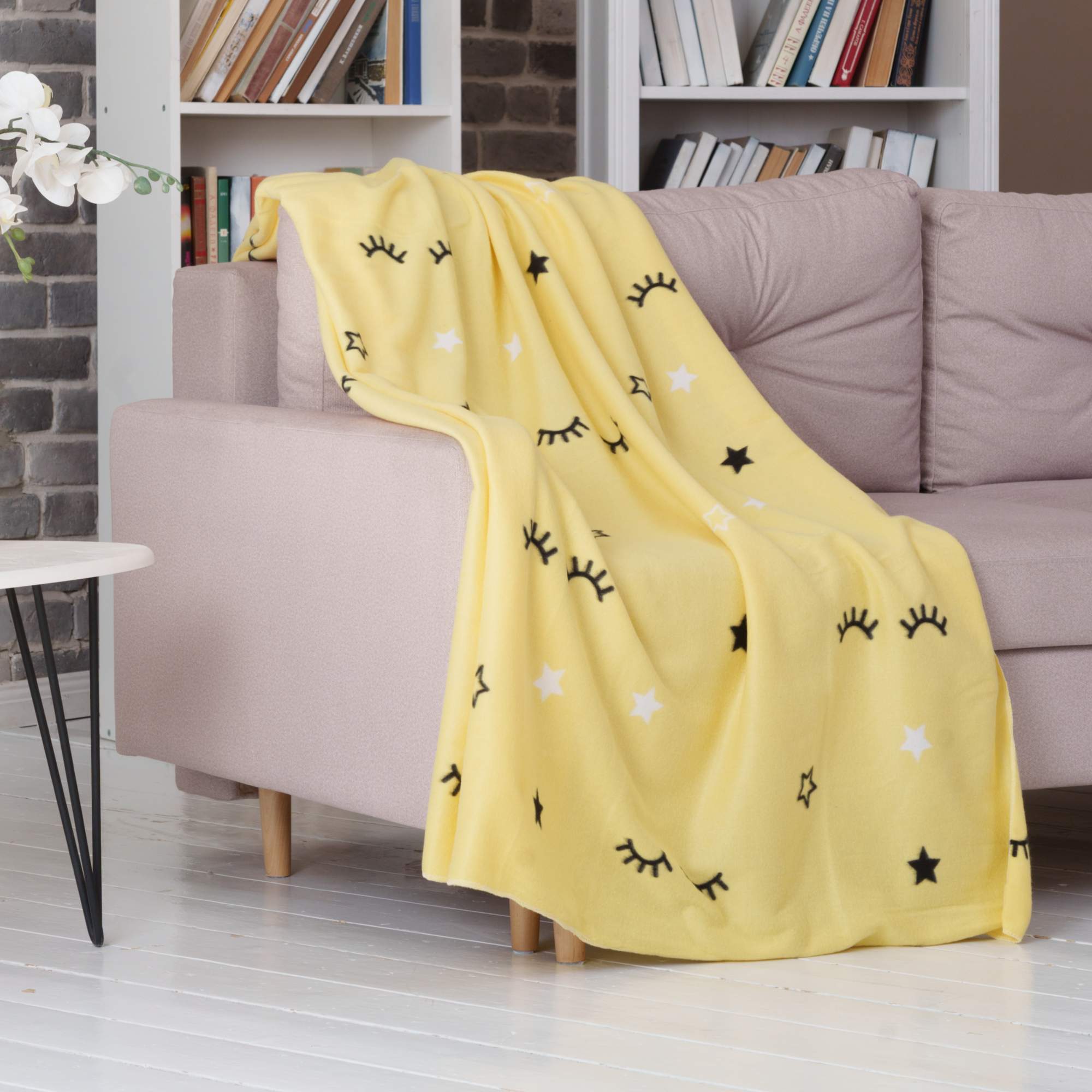 

Плед флис Casa Conforte London Eyelash 130x170, Лондон