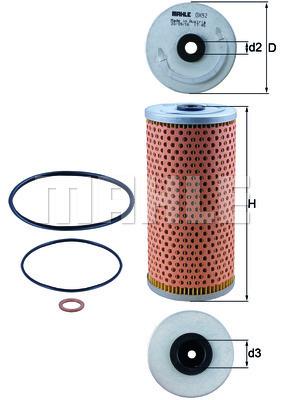 

Фильтр масляный двигателя KNECHT OX92D