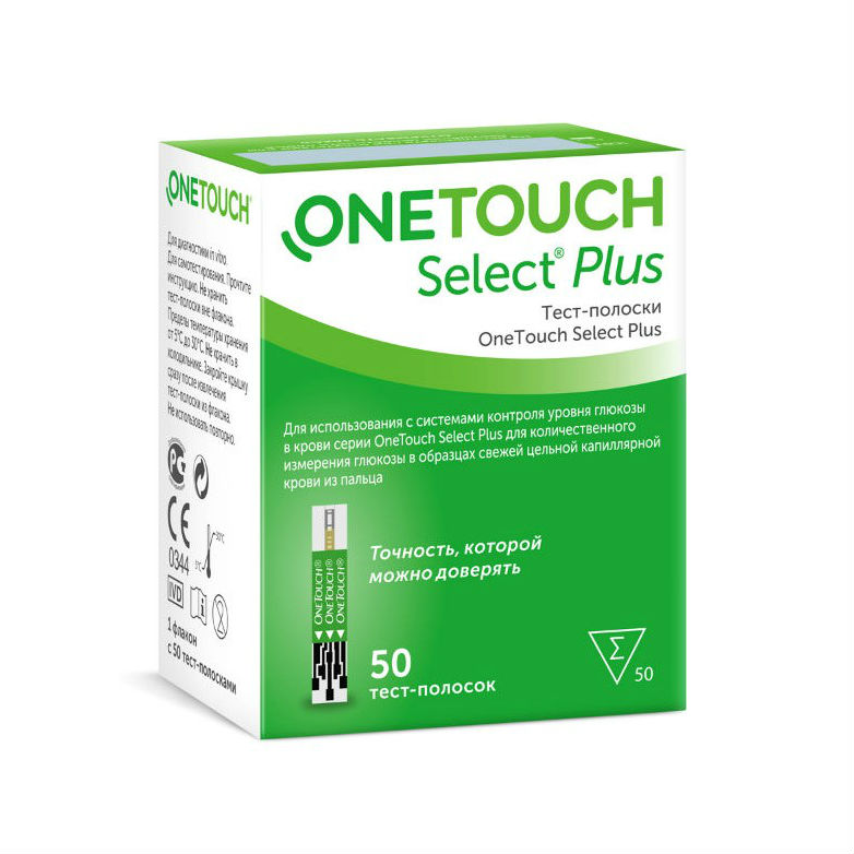 Купить Тест-полоски OneTouch Select Plus 50 шт.