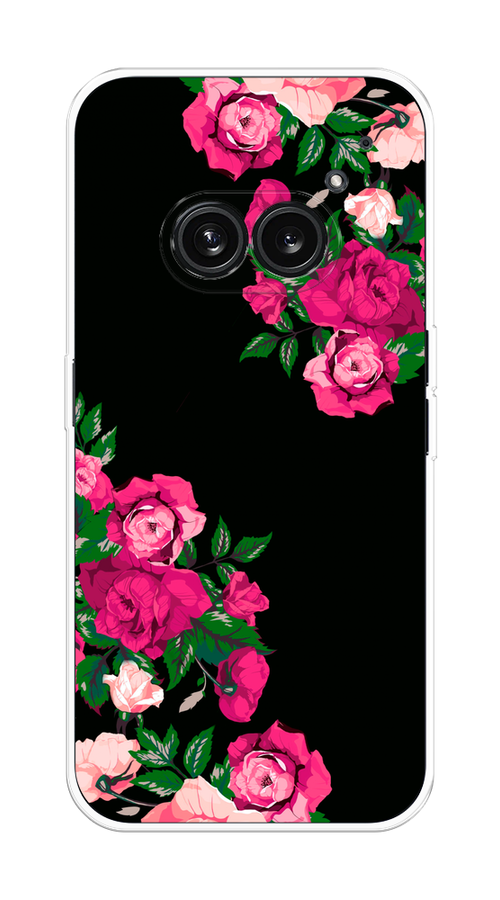 

Чехол на Nothing Phone 2a "Розы фуксия", Черный;розовый;зеленый, 3300350-1