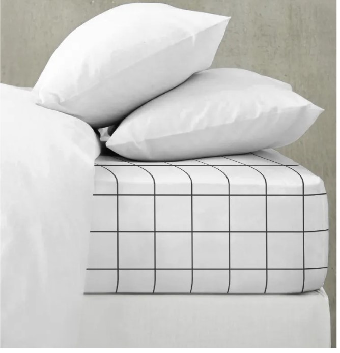 

Простыня на резинке перкаль 200х90х25 Crazy Getup Grid paper, Crazy Getup