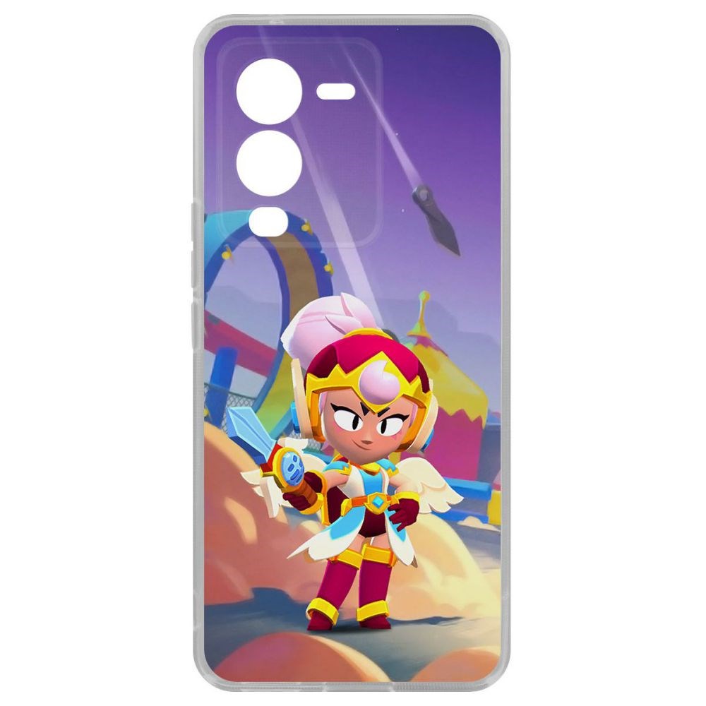 

Чехол-накладка Brawl Stars-Валькирия Джанет для Vivo V25 Pro, Прозрачный