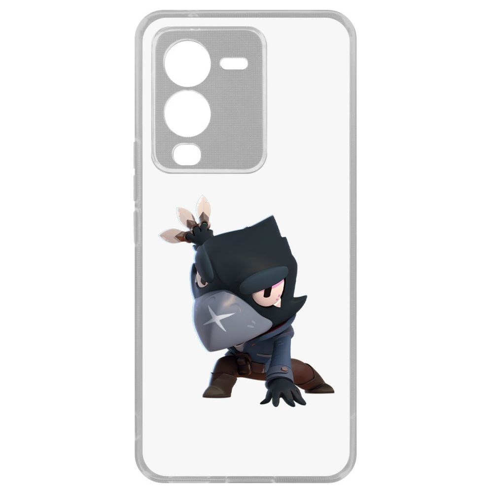 

Чехол-накладка Brawl Stars-Ворон для Vivo V25 Pro, Прозрачный