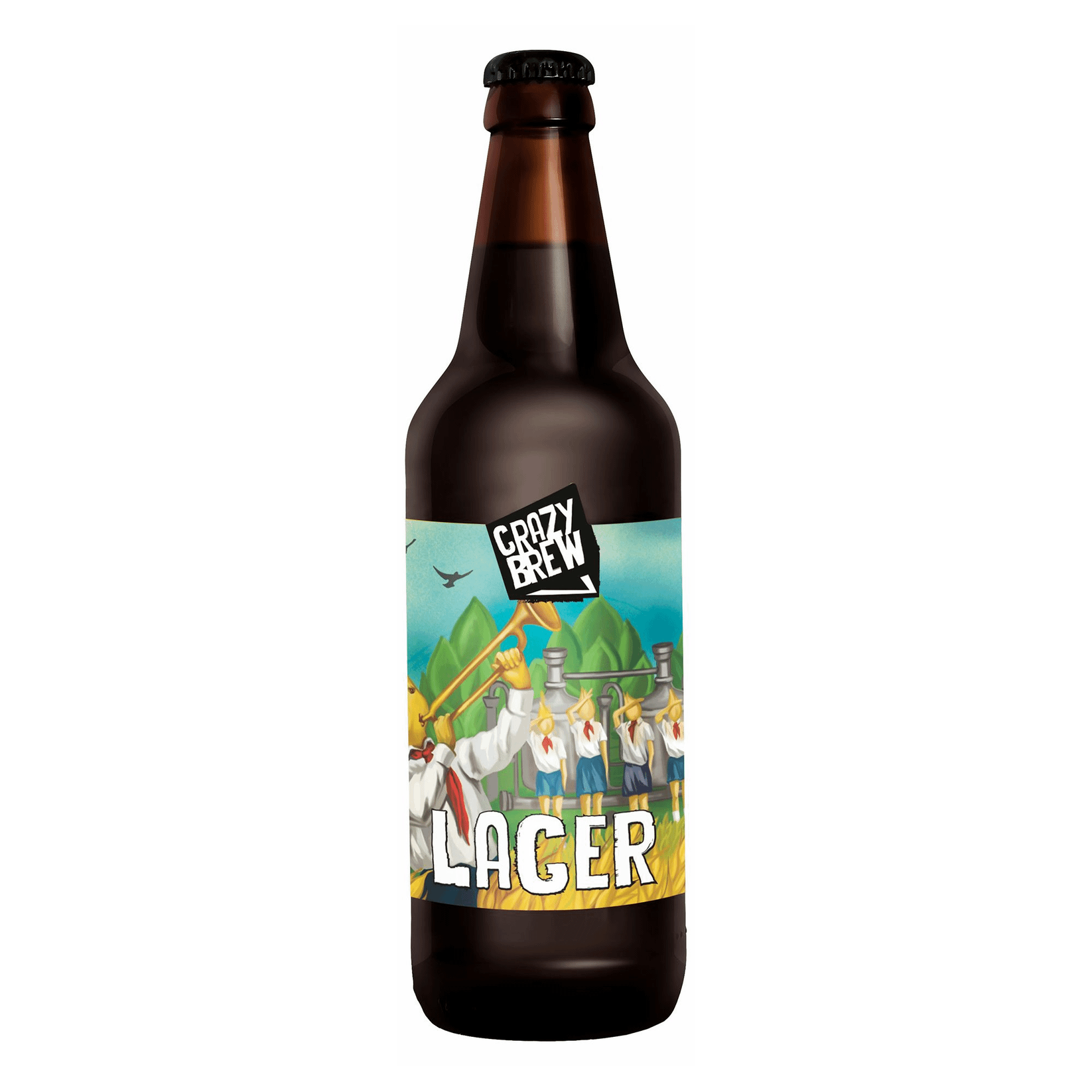 

Пиво Crazy Brew Lager 500 мл, Светлое
