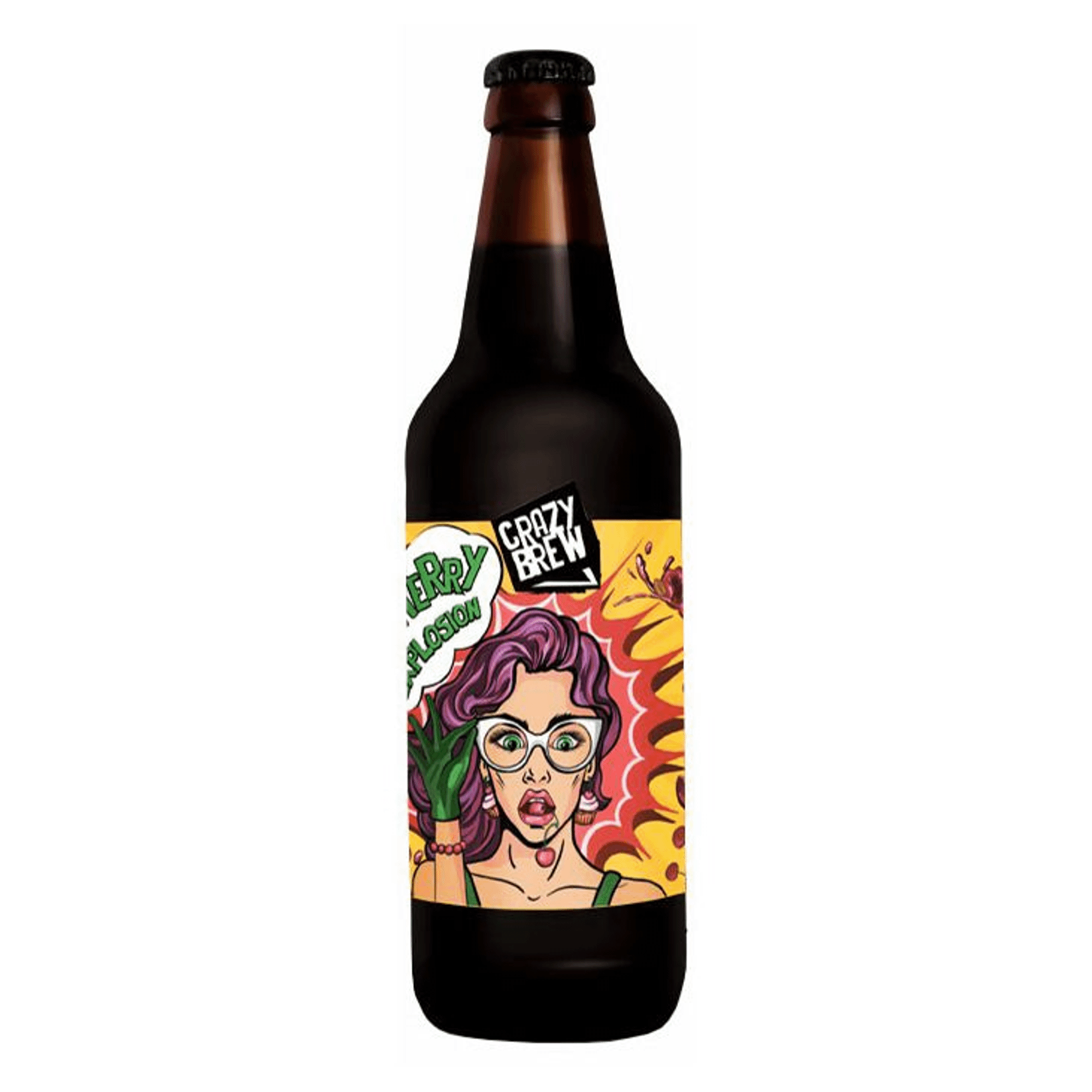 

Пиво Crazy Brew вишня 500 мл, Красное