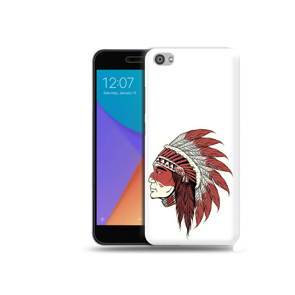 

Чехол MyPads Tocco для Xiaomi Redmi Note 5A красный индеец (PT75665.324.411), Прозрачный, Tocco