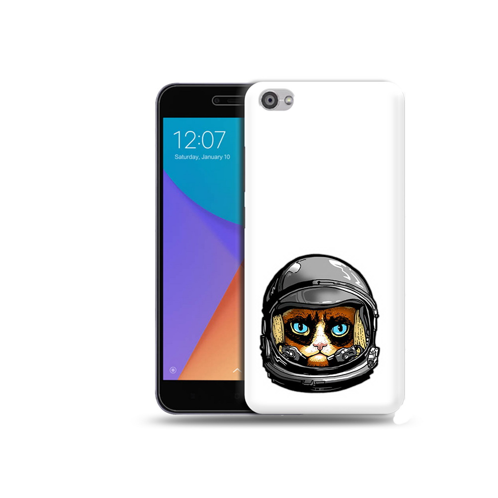 

Чехол MyPads Tocco для Xiaomi Redmi Note 5A кот космонавт (PT75665.324.400), Прозрачный, Tocco