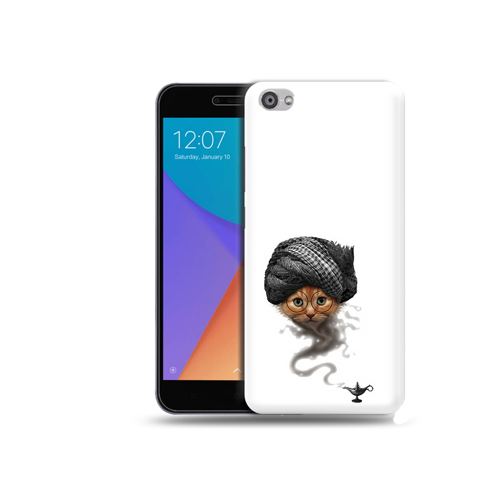 

Чехол MyPads Tocco для Xiaomi Redmi Note 5A кот джин (PT75665.324.398), Прозрачный, Tocco