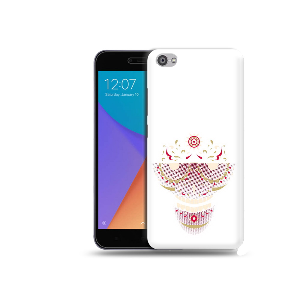 Чехол MyPads Tocco для Xiaomi Redmi Note 5A карнавальный скелет абстракция