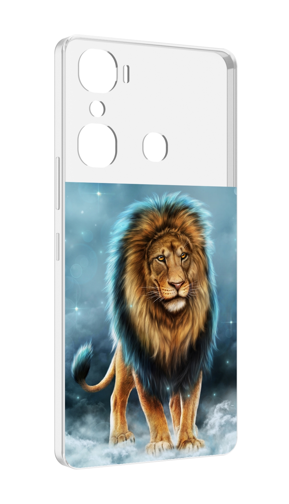 

Чехол MyPads Лев-в-тумане для Infinix Hot 12 Pro, Прозрачный, Tocco