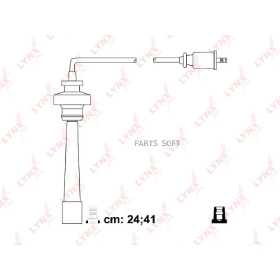 

Комплект проводов высоковольтных Mitsubishi Carisma/Colt V/Lancer VI 95>06 Lynx SPC5517