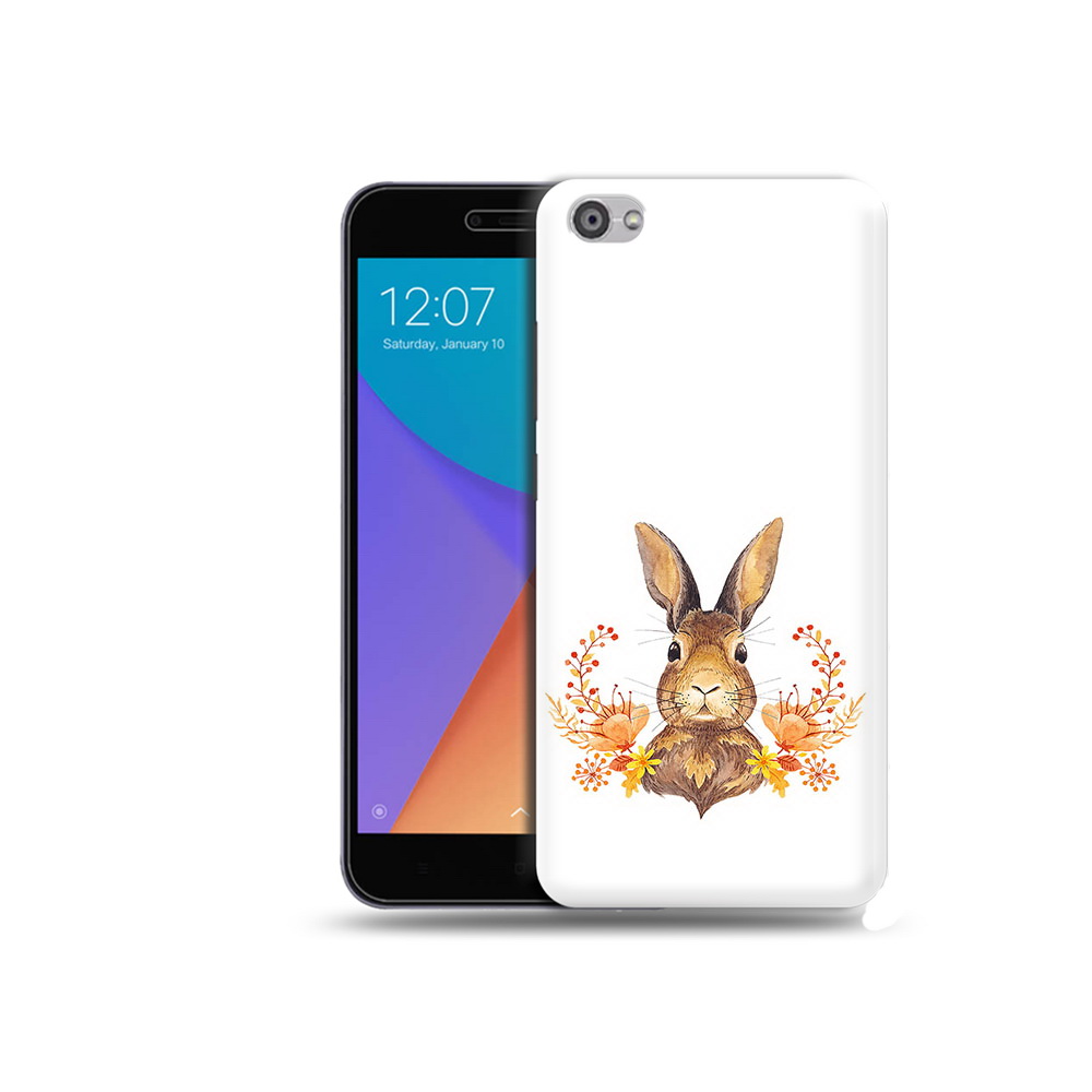 

Чехол MyPads Tocco для Xiaomi Redmi Note 5A зайка в цветах (PT75665.324.349), Прозрачный, Tocco