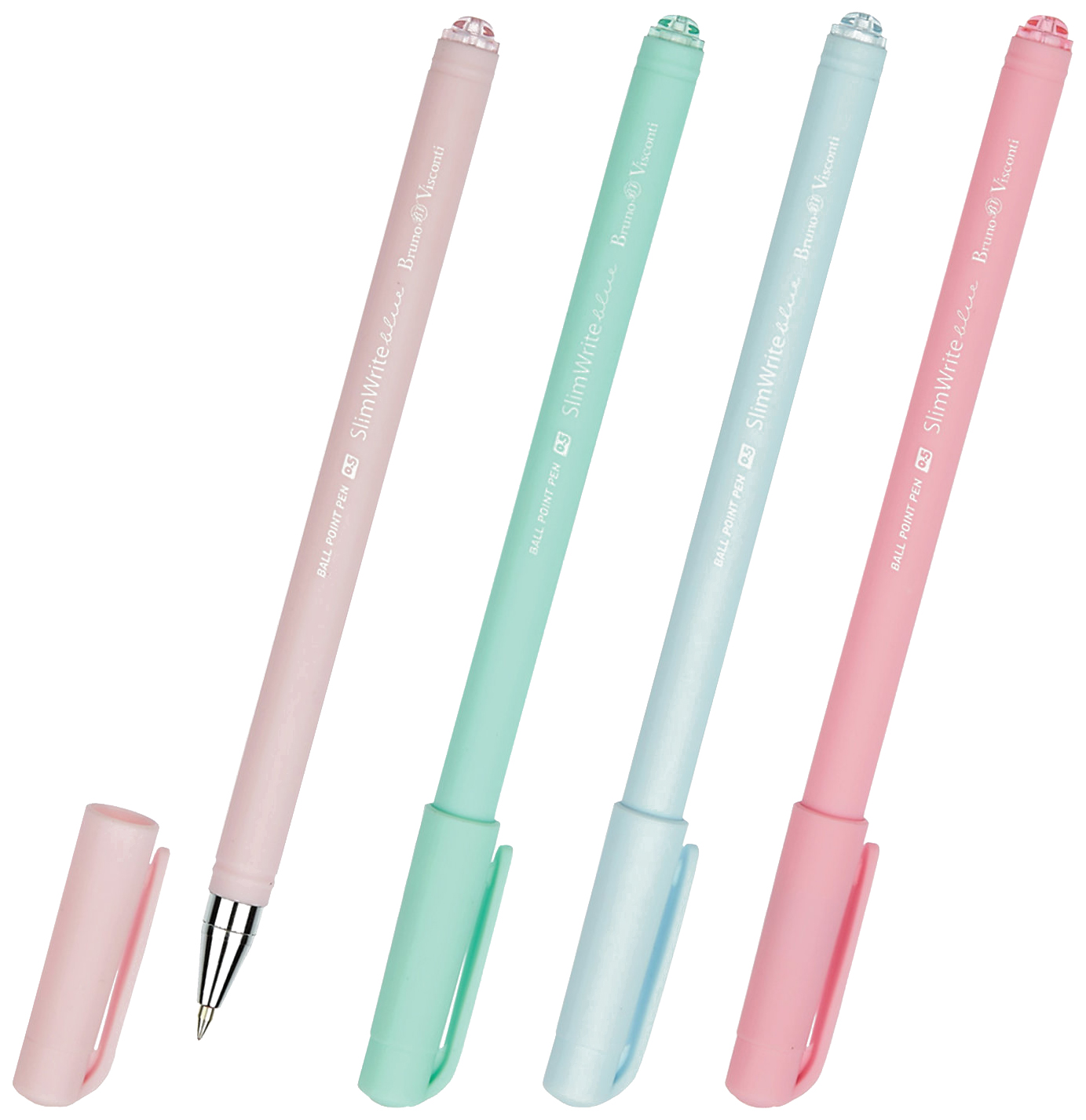 

Ручка шариковая BRUNO VISCONTI SlimWrite, Zefir, синяя, 20-0204, 24 штуки