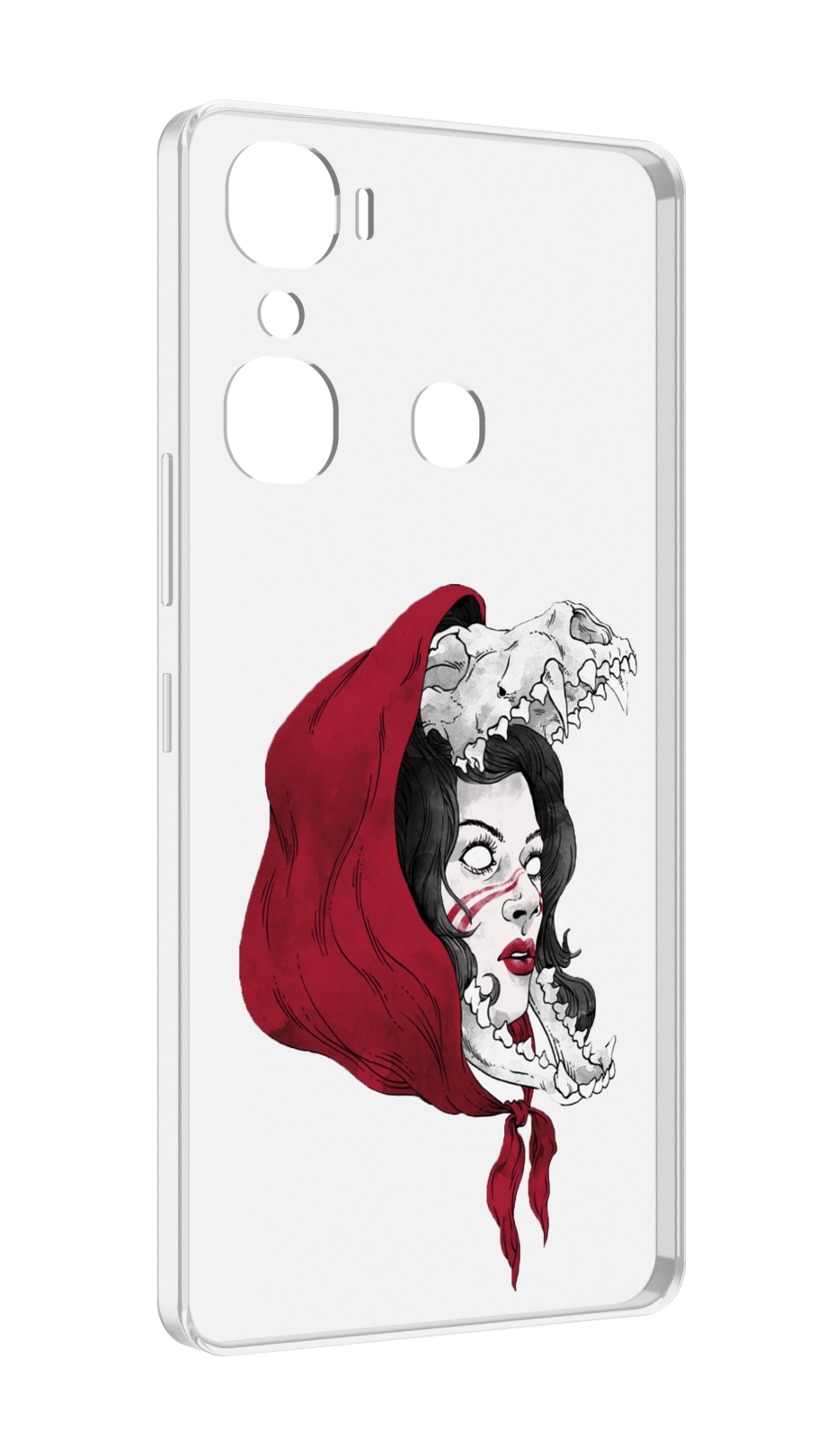 

Чехол MyPads Красная шапочка и волк женский для Infinix Hot 12 Pro, Прозрачный, Tocco