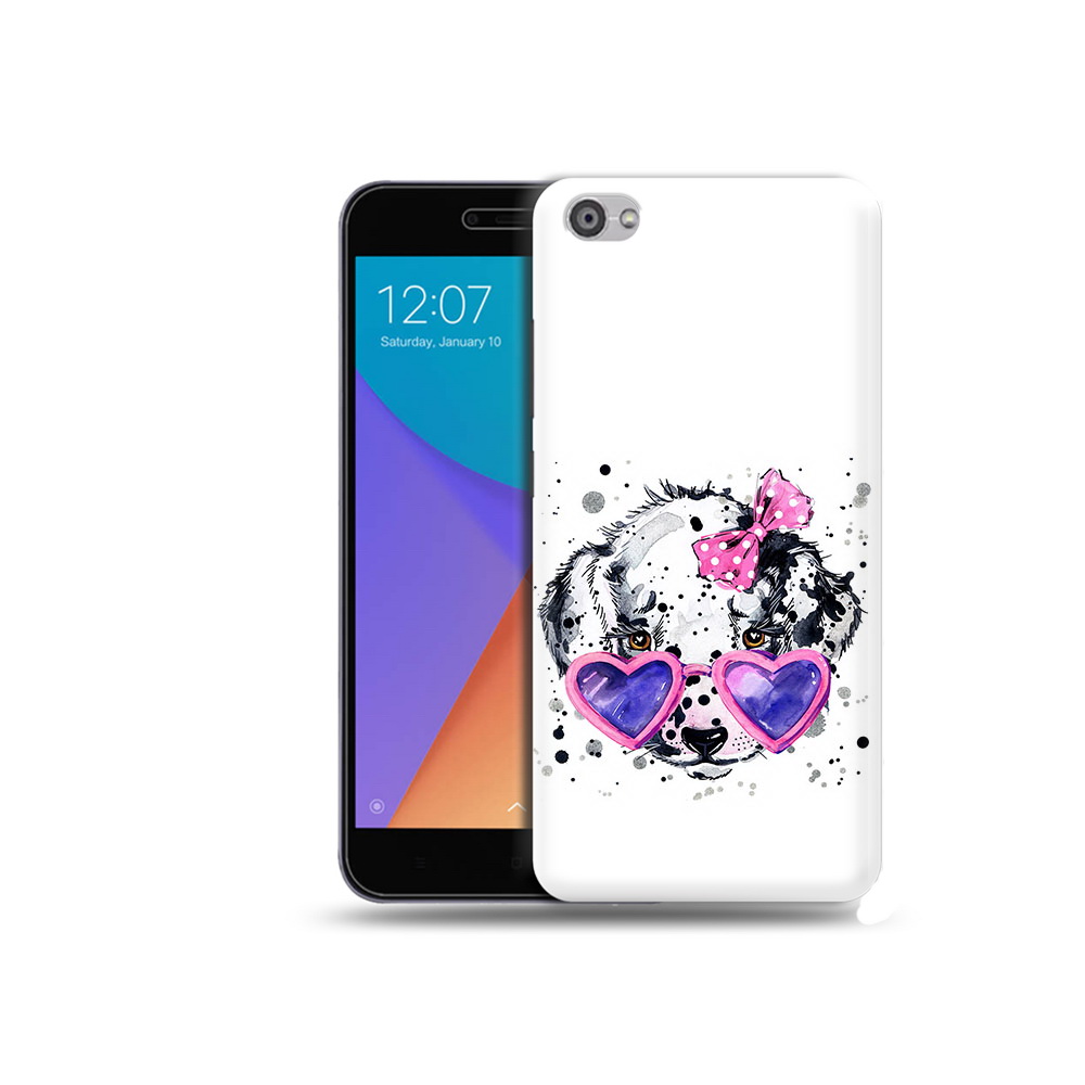 

Чехол MyPads Tocco для Xiaomi Redmi Note 5A долматинец в очках (PT75665.324.337), Прозрачный, Tocco