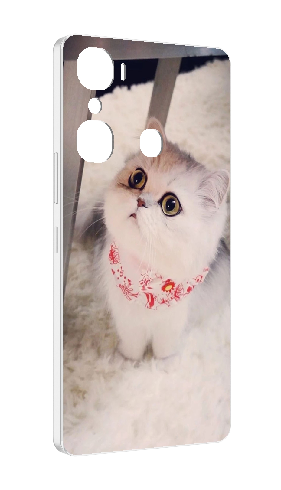 

Чехол MyPads Котеночек женский для Infinix Hot 12 Pro, Прозрачный, Tocco