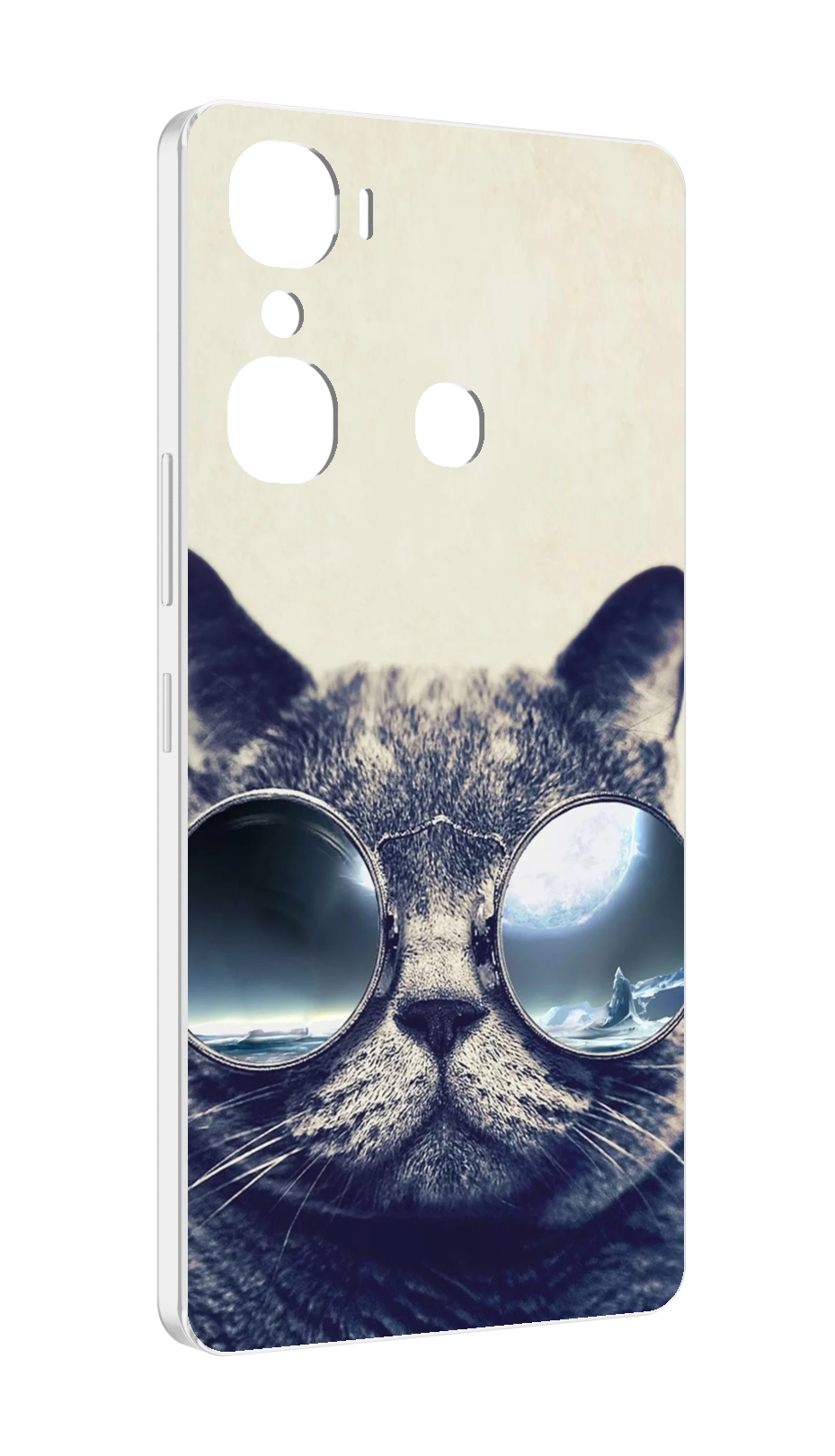 

Чехол MyPads Кот-в-очках-2 для Infinix Hot 12 Pro, Прозрачный, Tocco