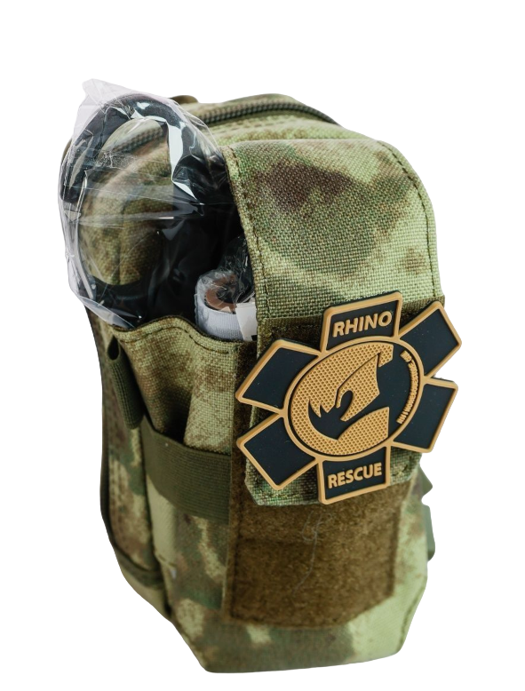 

Укомплектованная тактическая аптечка Rhino Rescue 9 предметов, Зеленый