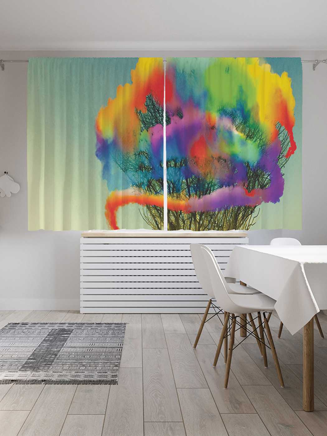 

Классические шторы JoyArty "Красочный сигнал", серия Oxford DeLux, 2 полотна 145x180 см, Красочный сигнал