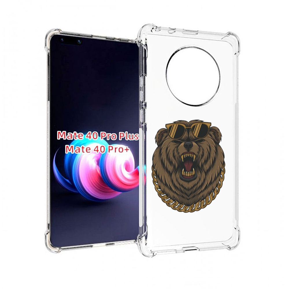 

Чехол MyPads бирюзовое лапки и ушки для Huawei Mate 40 Pro+ Plus, Прозрачный, Tocco