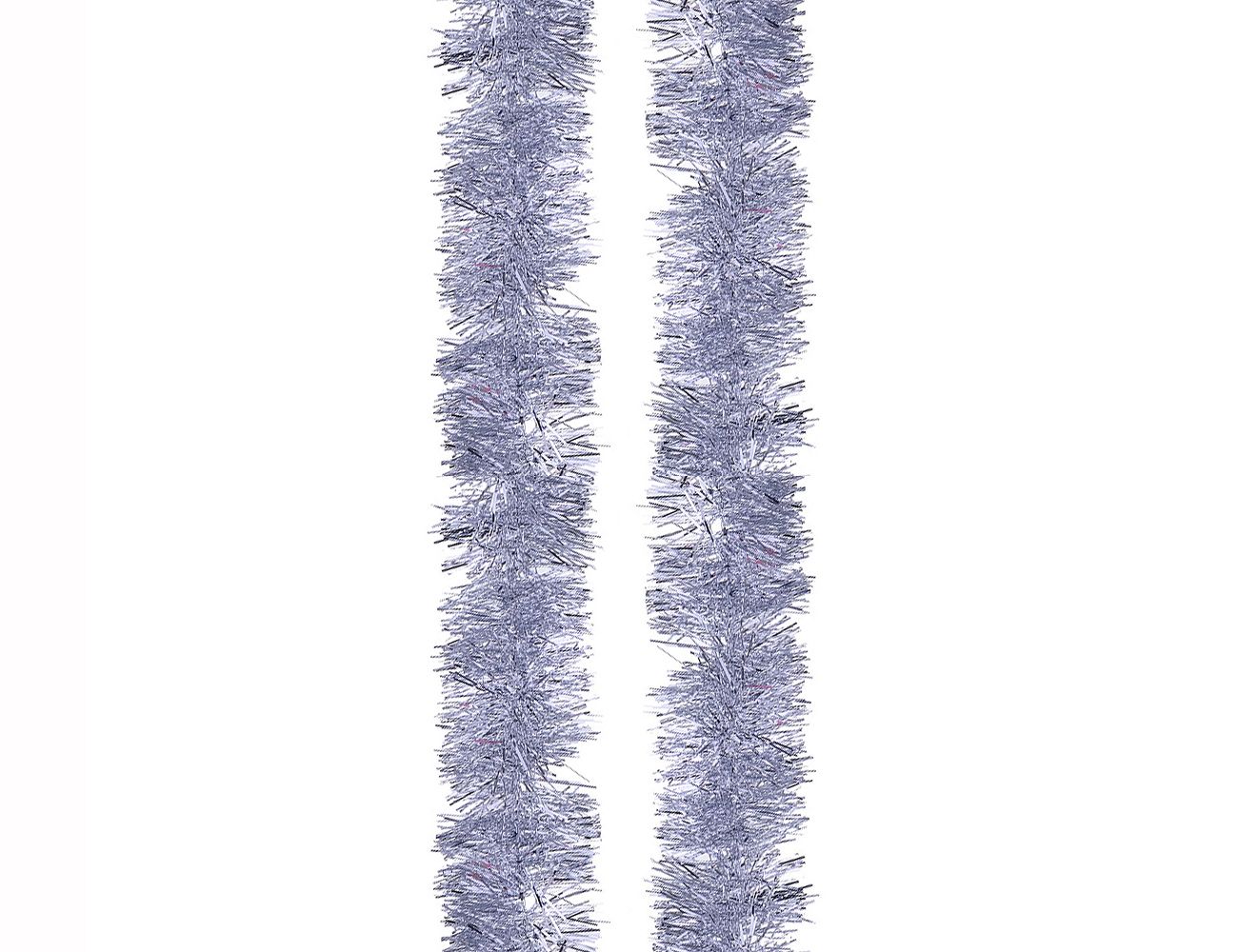 фото Мишура праздничная, 5 см х 2 м, цвет - серебряный, morozco морозко